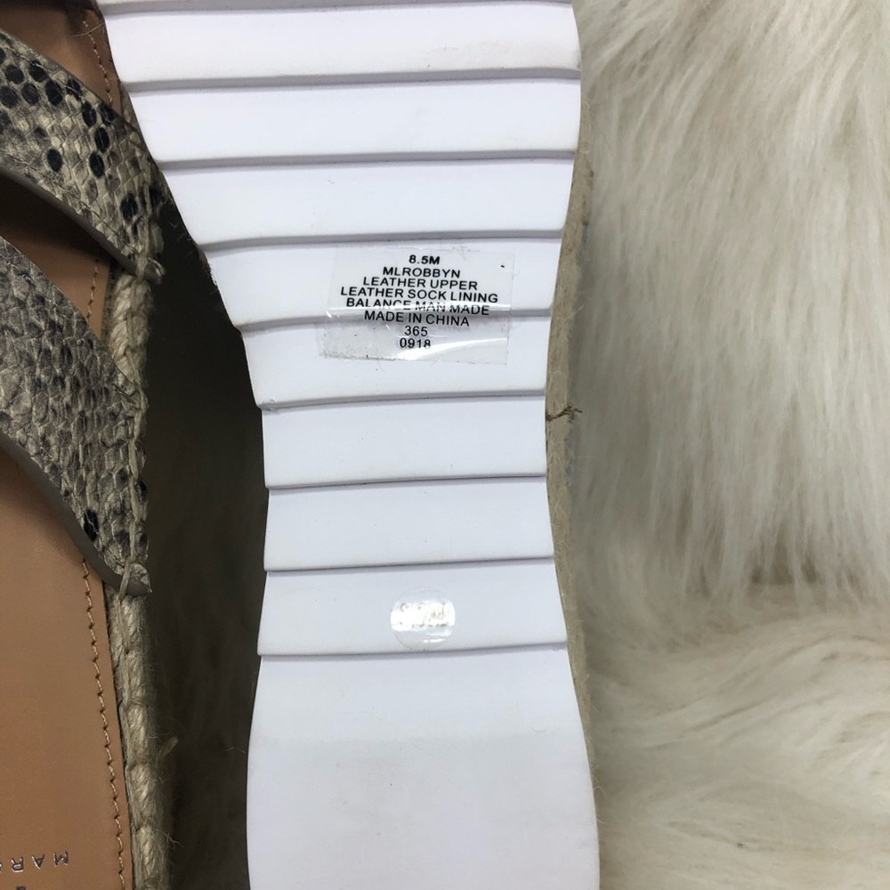 Marc Fisher Python Snakeskin Robbyn Espadrille 8.5 - image 8